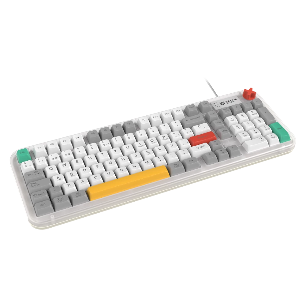 Teclado Gamer Alambrico | Warstrike Frost KG500F