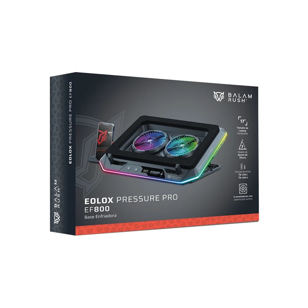 Base enfriadora para Laptop | Eolox Pressure Pro EF800