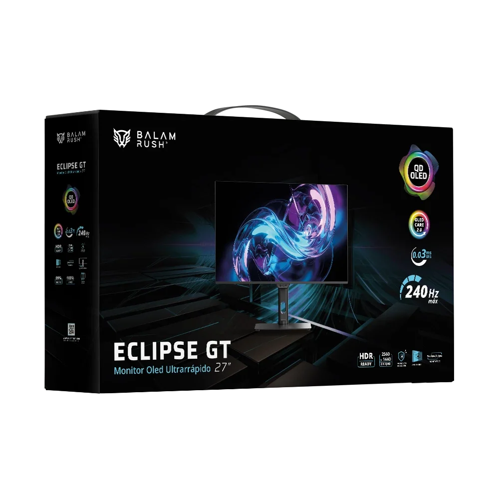 Monitor Gamer 27" | QD-OLED Eclipse GT | Negro
