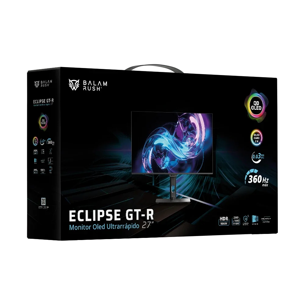Monitor Gamer 27" | QD-OLED Eclipse GT-R  | Negro