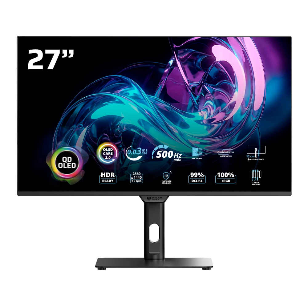 Monitor Gamer 27" | QD-OLED Eclipse Turbo | Negro
