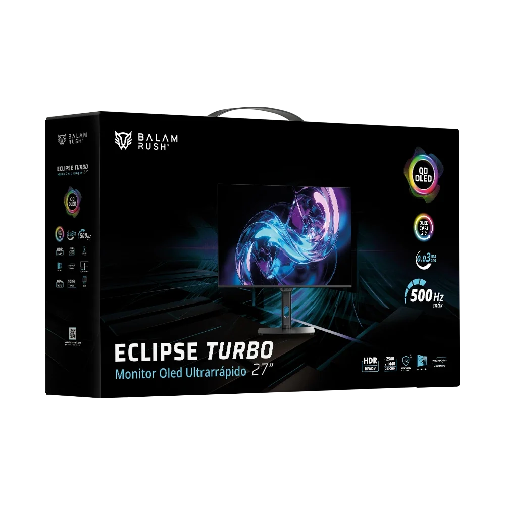 Monitor Gamer 27" | QD-OLED Eclipse Turbo | Negro