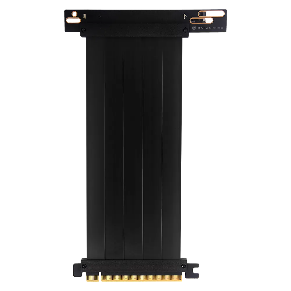 Cable Riser PCI-E 4.0 Vertical Link VL40 25 cm | Ranura x16 | 64 GB | Macho 0°+Hembra 90° | Negro