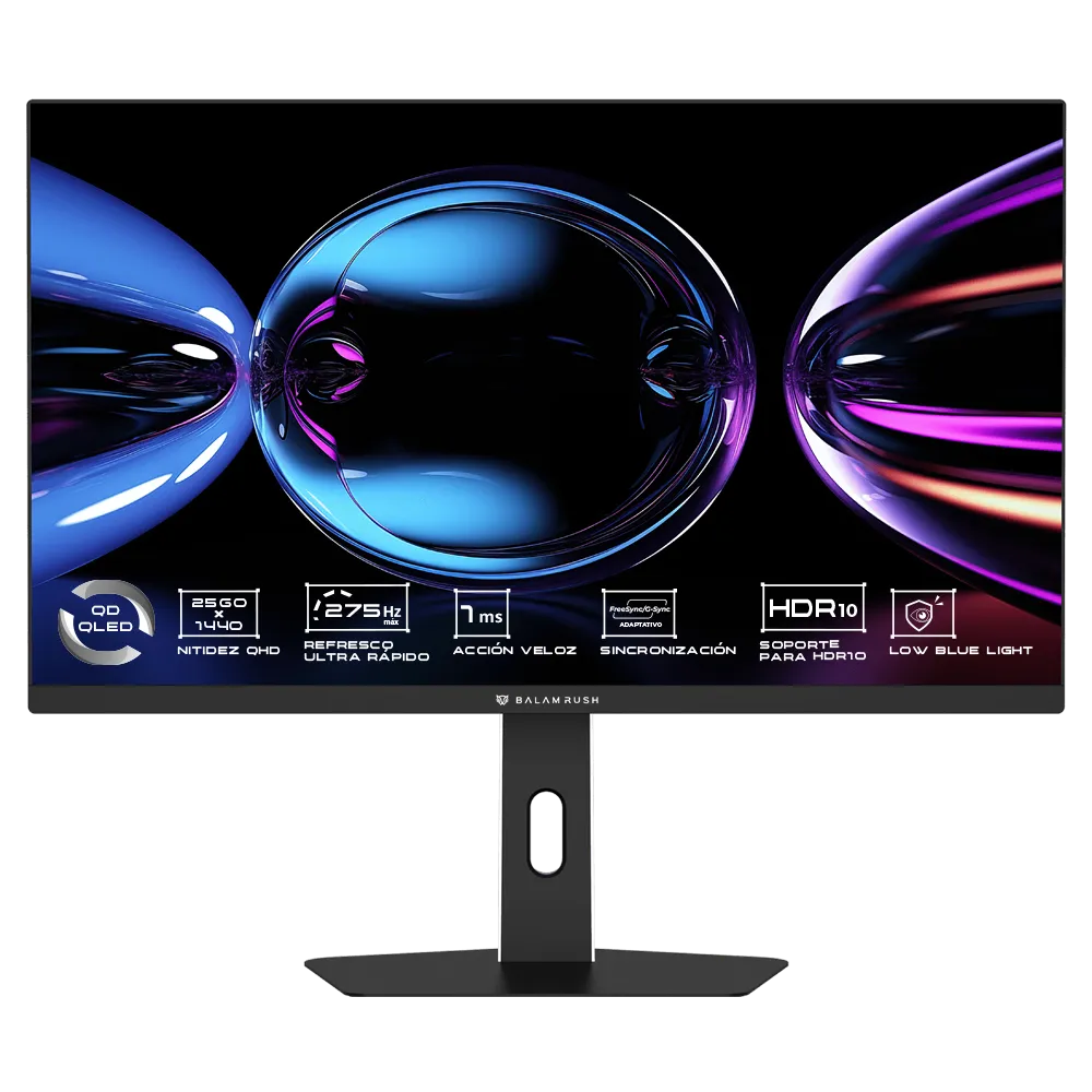 Monitor Plano Gamer 27" QD-QLED K'INICH IX999 | QHD | 275 Hz | 1ms | Black&White