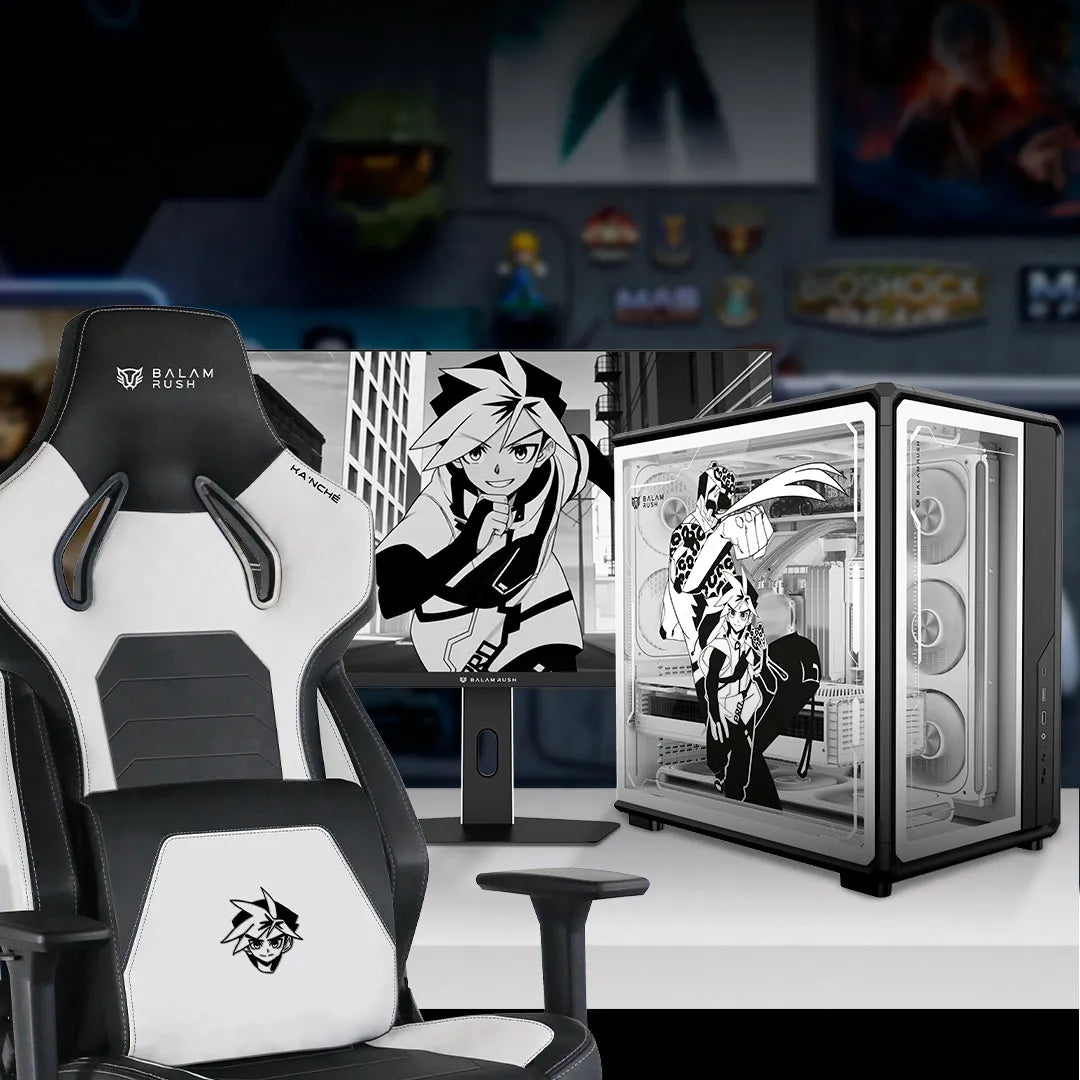 Gabinete Gamer Media Torre OLTUUN IX999 | Max ATX | Black&White
