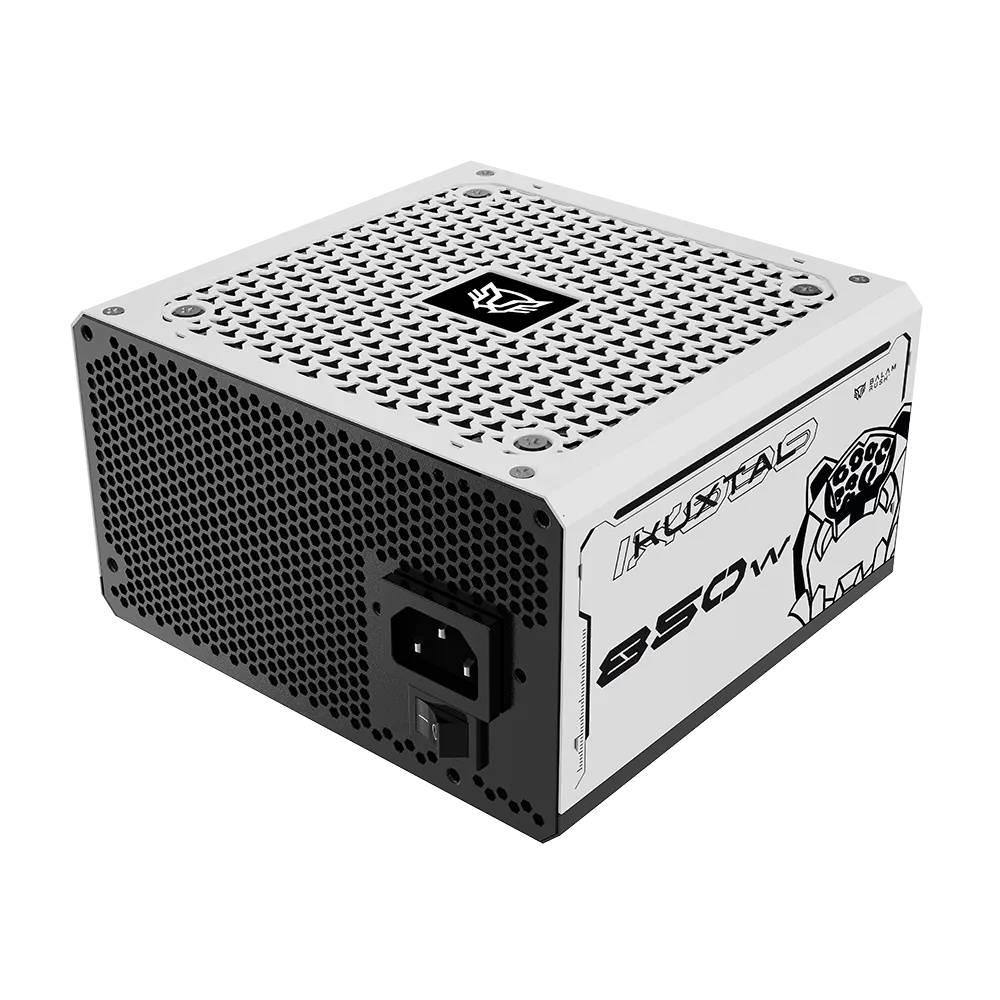 Fuente de Poder ATX 850W KUXTAL IX999 | 80 Plus Gold | Full Modular | Black&White