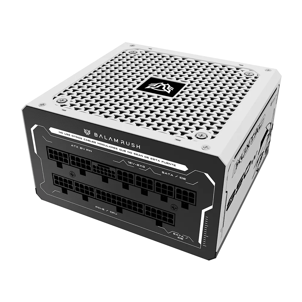 Fuente de Poder ATX 850W KUXTAL IX999 | 80 Plus Gold | Full Modular | Black&White