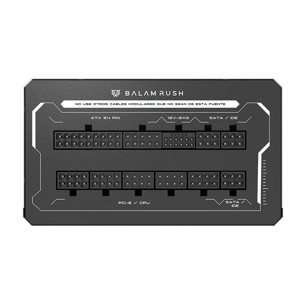 Fuente de Poder ATX 850W KUXTAL IX999 | 80 Plus Gold | Full Modular | Black&White