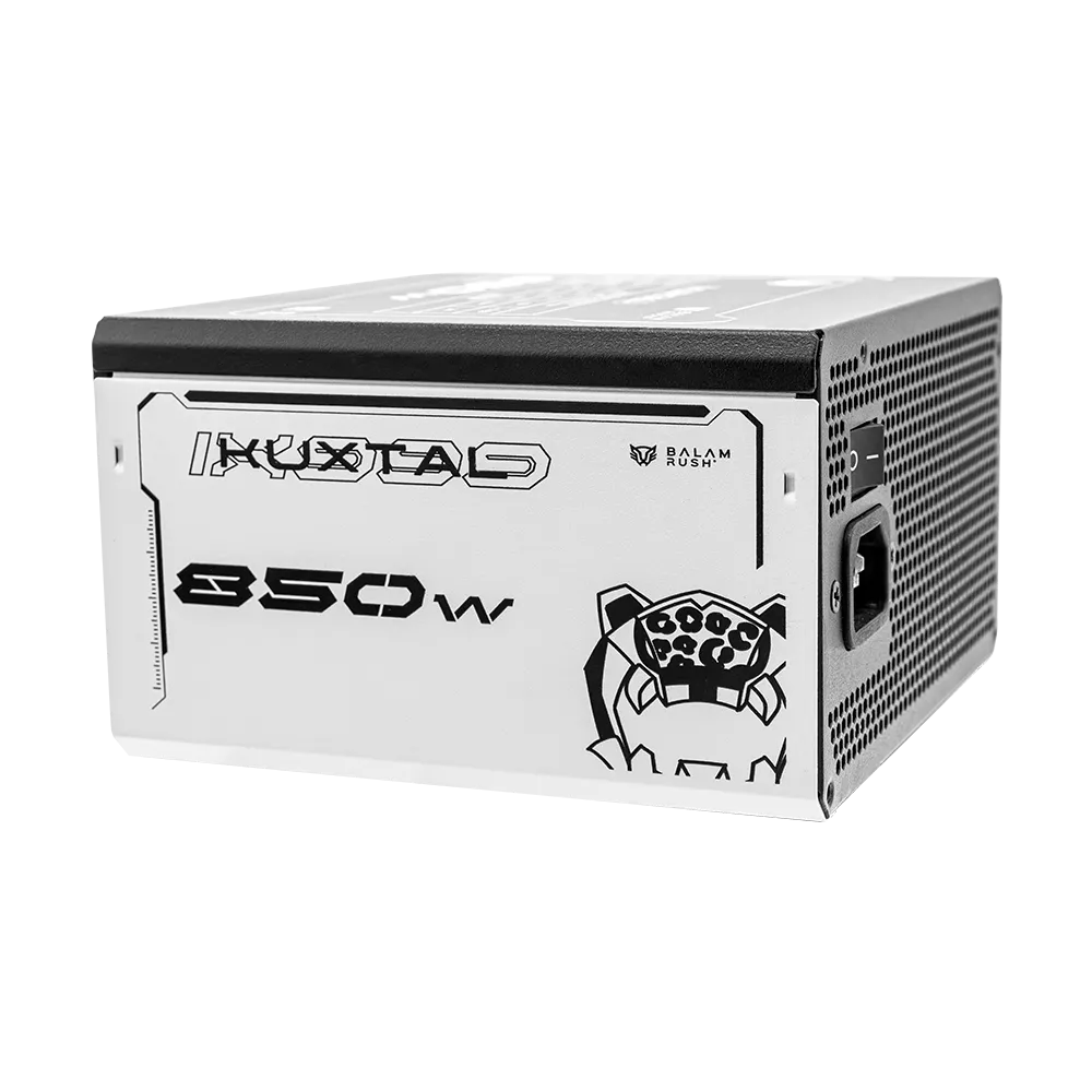 Fuente de Poder ATX 850W KUXTAL IX999 | 80 Plus Gold | Full Modular | Black&White