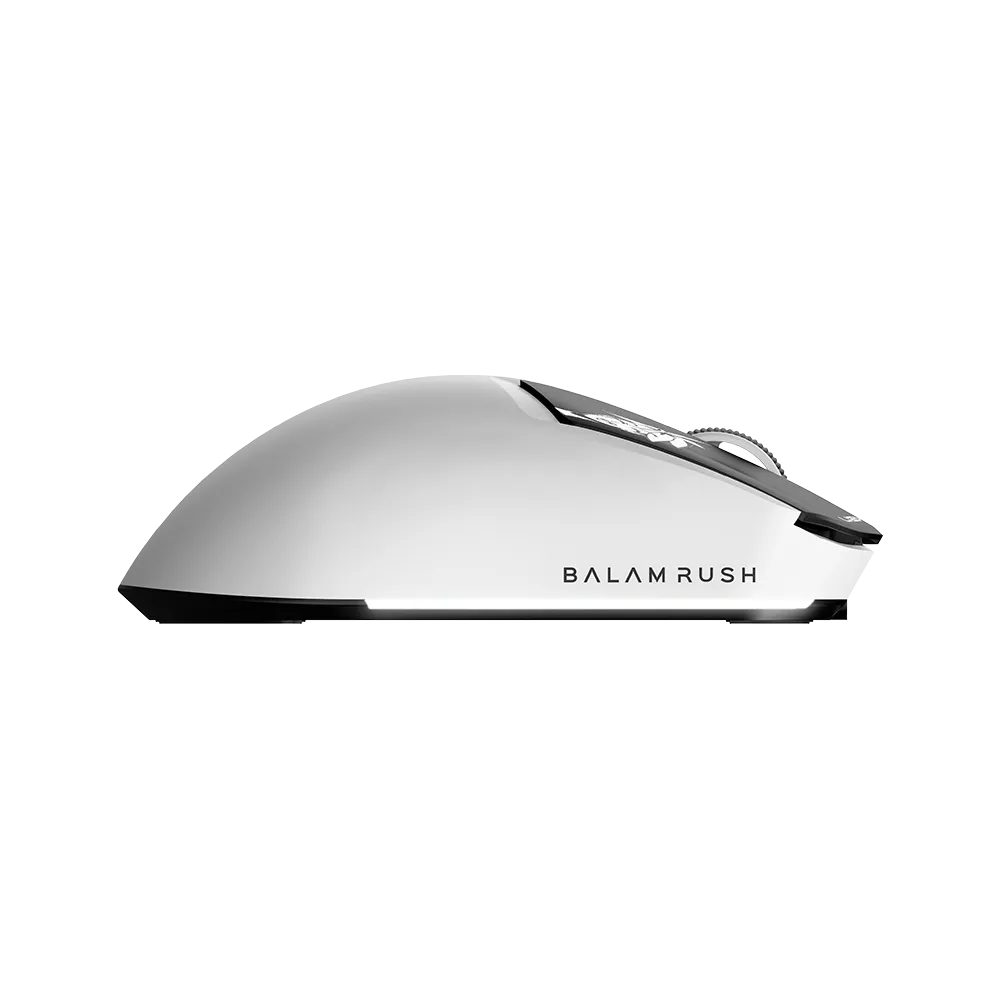 Mouse Gamer Inalámbrico ÍICH'AK IX999 | 2.4 GHz + 2 BT 5.3 | Pixart 3395 | 26000 Max DPI | 1000 Hz | Black&White