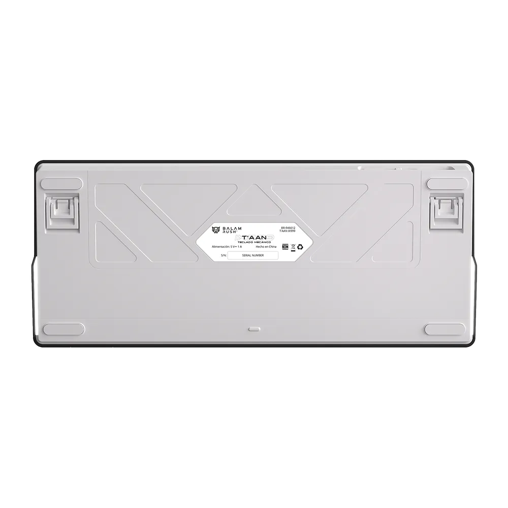 Teclado Mecánico Gamer Alámbrico T'AAN IX999 | 75 % + Gasket | Switch Magnético | 83 Teclas + Knob | Black&White