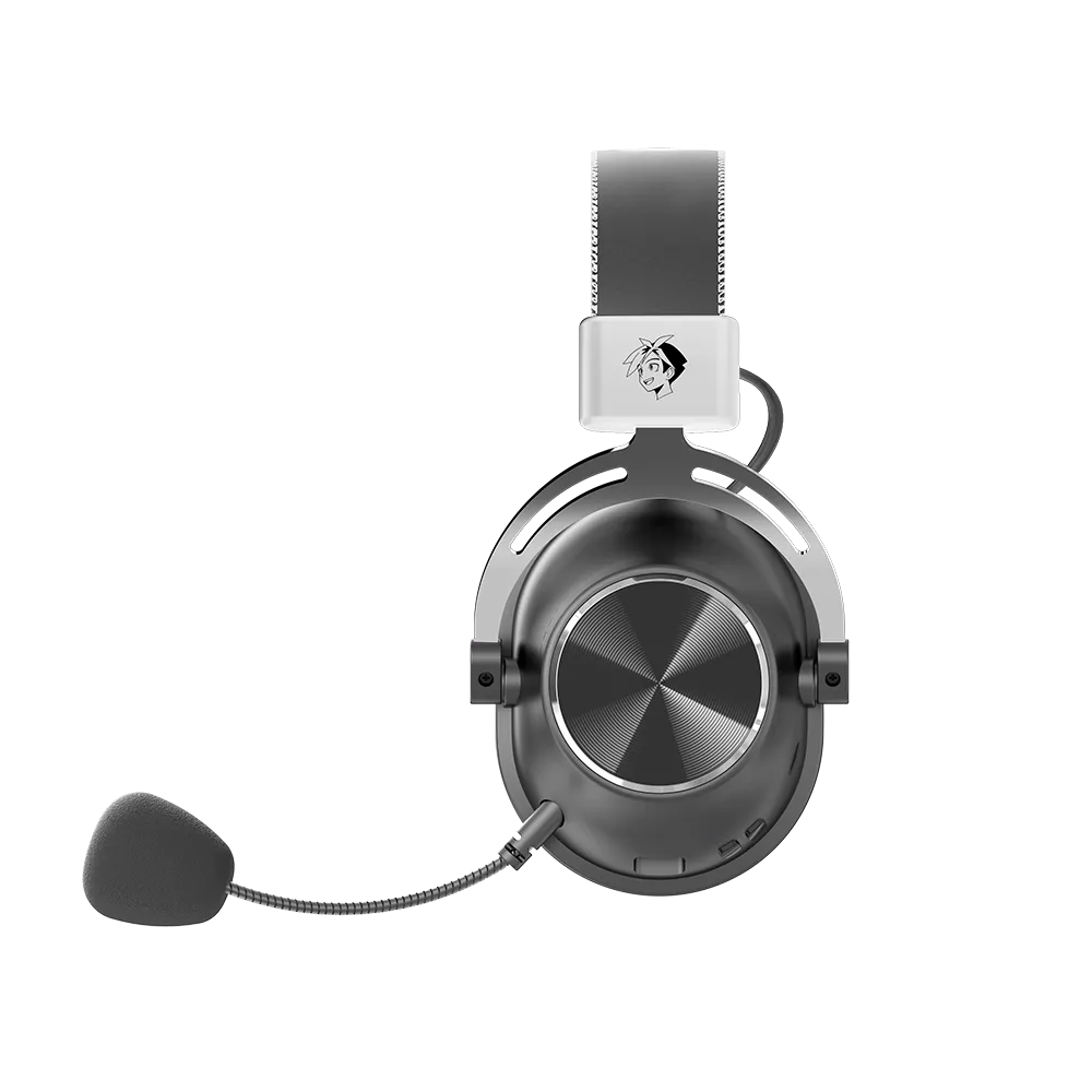 Audífonos Gamer Inalámbrico XIKIN IX999 | con Base de Carga | Over Ear | BT 5.4 + Dongle 2.4 GHz + Cable | Black&White