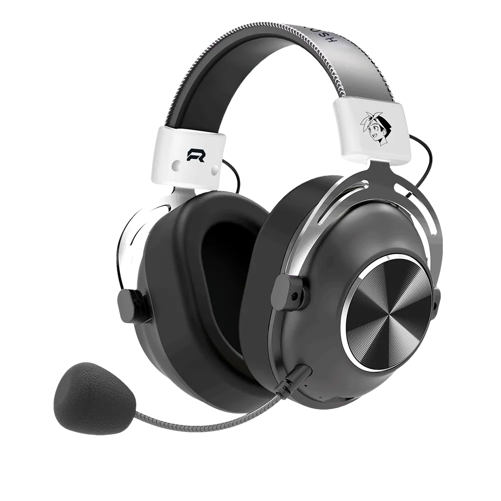 Audífonos Gamer Inalámbrico XIKIN IX999 | con Base de Carga | Over Ear | BT 5.4 + Dongle 2.4 GHz + Cable | Black&White