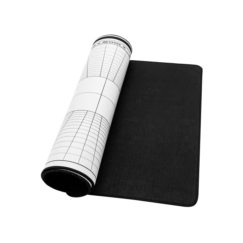 Alfombrilla Gamer LU'UM IX999 | 80 x 40 cm | Tela de Poliéster | Borde microtejido | Antiderrapante | Black&White