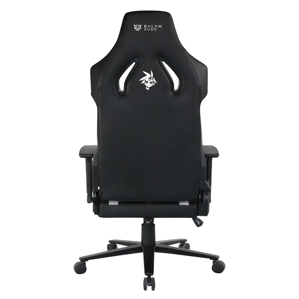Silla Gamer K'ANCHÉ IX999 | Madera + PU + Espuma Moldeada + Metal | Pistón Clase 4 | Soporta hasta 150 kg | Mecanismo Mecánico | Inclinación 180° | Black&White