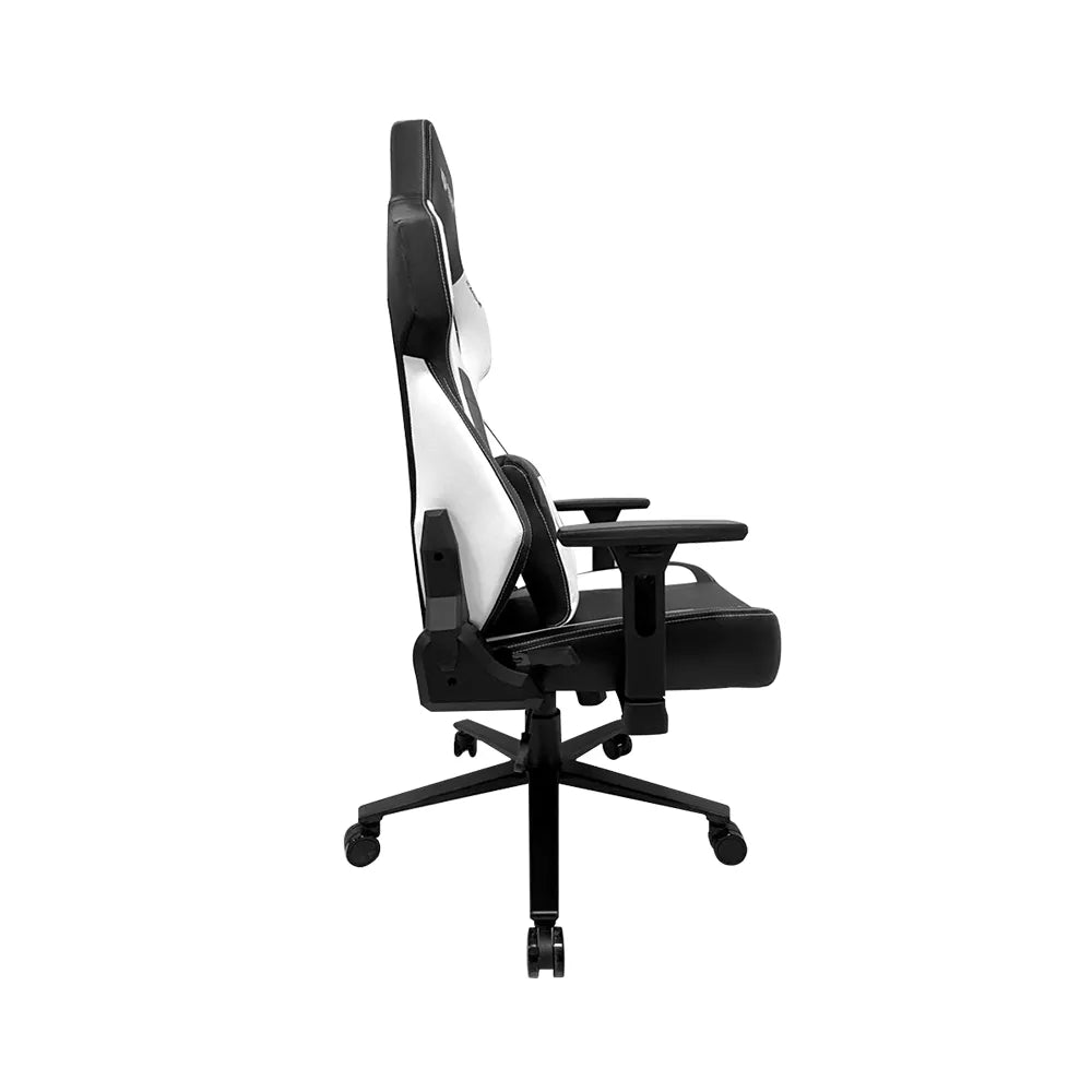 Silla Gamer K'ANCHÉ IX999 | Madera + PU + Espuma Moldeada + Metal | Pistón Clase 4 | Soporta hasta 150 kg | Mecanismo Mecánico | Inclinación 180° | Black&White