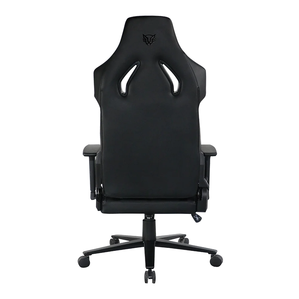 Silla Gamer Thunder Strike / Madera + PU / Piston Clase 4 / Soporta hasta 150 kg / Mecanismo Mariposa / Inclinación de 90° a 180° / Negro