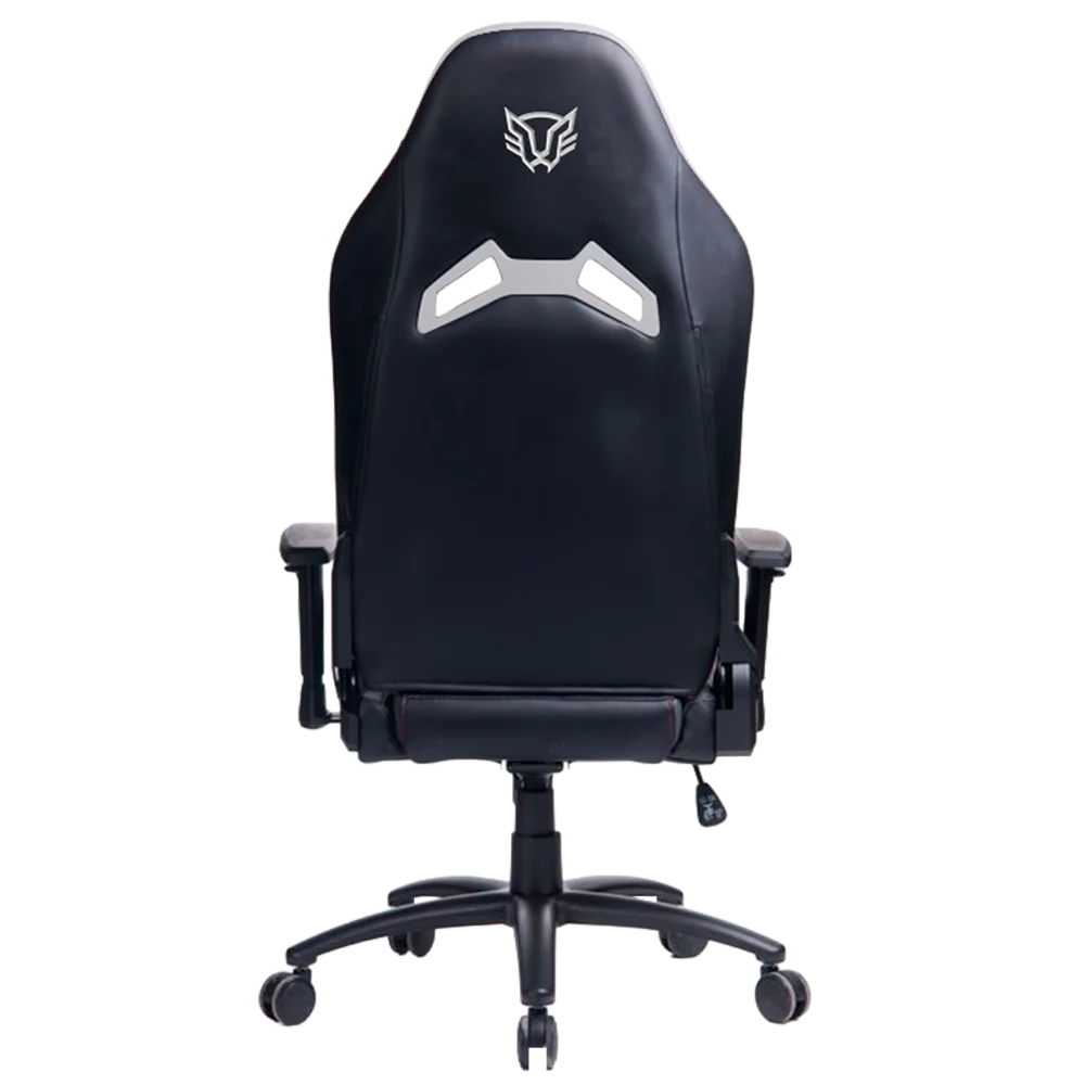 Silla Gamer Thunder Apex / Madera + PU / Pistón Clase 4 / Soporta hasta 150 kg / Mecanismo Mariposa / Inclinación de 90° a 180° / Negro - Gris