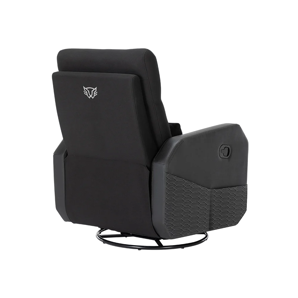 Sofá Gamer Thunder Soft / Madera + Tela / Soporta hasta 136 kg / Inclinación de 165° / Negro