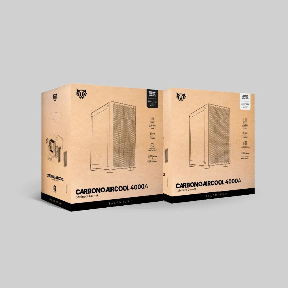 Gabinete Mini Torre | Carbono Airlcool 4000A | Blanco